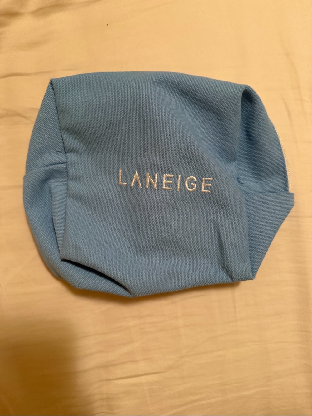 LANEIGE Sky Blue Canvas Cosmetic Bag